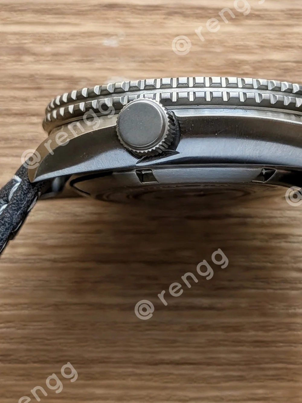 45mm Titanium Seiko GMT Turtle Diver Mod Automatic Watch Dark Gray Sapphire